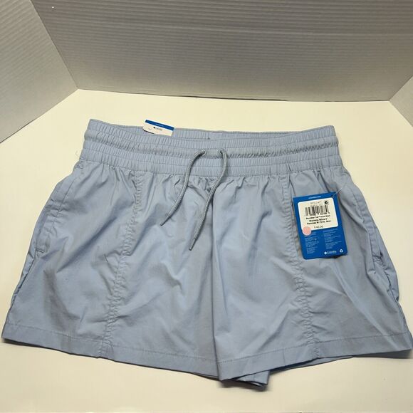 NWT Columbia Women's Boundless Trek Active Shorts - 3” Inseam Size M Light Blue - Picture 1 of 8